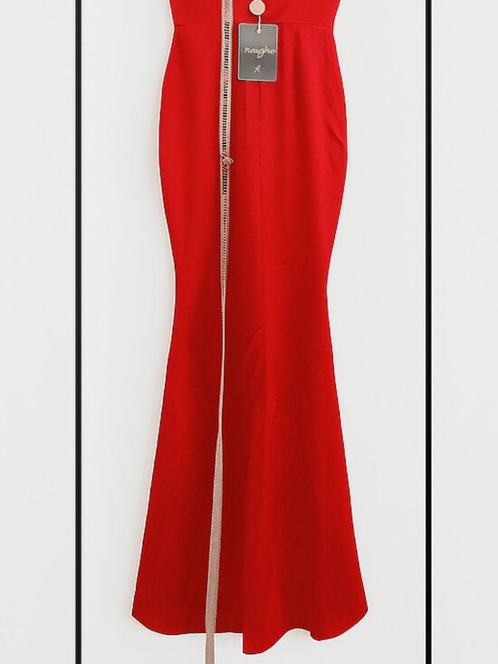 House of CB | Olivette | Red Rose | Satin | Corset Maxi Dress | NWT | XS - Picture 13 of 14